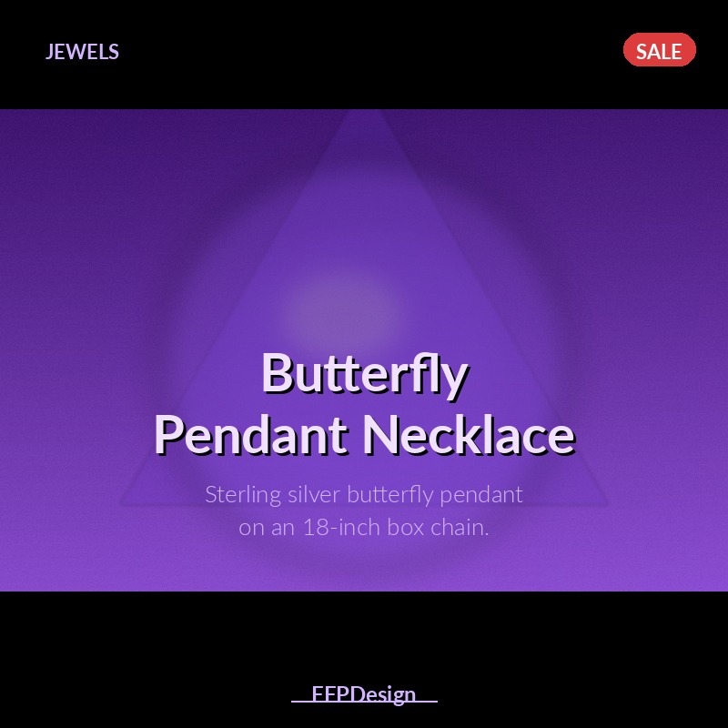 Butterfly Pendant Necklace
