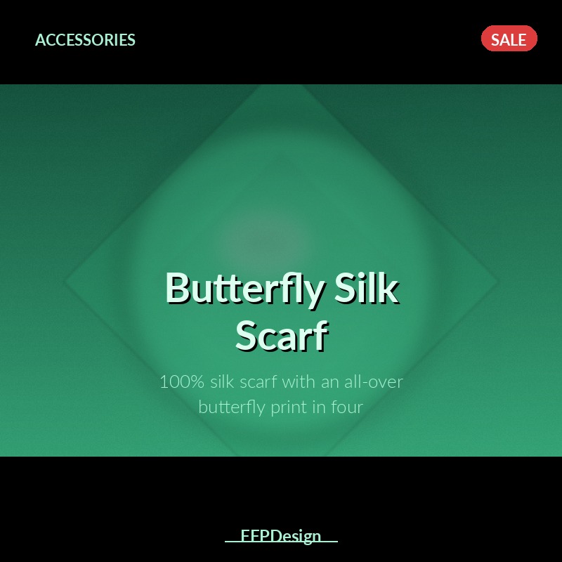 Butterfly Silk Scarf