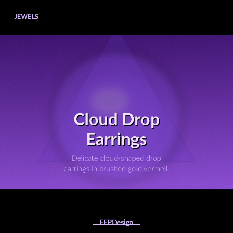 Cloud Drop Earrings