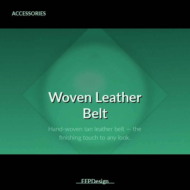 Woven Leather Belt